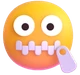 Zipper-mouth Face emoji, Microsoft design