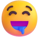 Drooling Face emoji on Microsoft