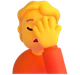 Person Facepalming emoji, Microsoft design