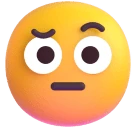 Face with Raised Eyebrow emoji on Microsoft