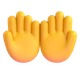 Palms Up Together emoji, Microsoft design