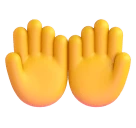 Palms Up Together emoji on Microsoft