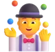 Person Juggling emoji, Microsoft design