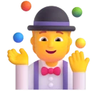Person Juggling emoji on Microsoft