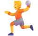 Person Playing Handball emoji, Microsoft design
