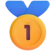 1st Place Medal emoji, Microsoft design