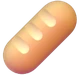Baguette Bread emoji, Microsoft design