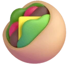 Stuffed Flatbread emoji on Microsoft