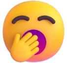 Yawning Face emoji on Microsoft