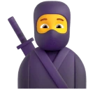 Ninja emoji on Microsoft
