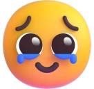 Face Holding Back Tears emoji on Microsoft