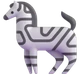 Zebra emoji, Microsoft design
