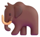 Mammoth emoji, Microsoft design