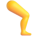 Leg emoji, Microsoft design