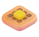 Waffle emoji on Microsoft