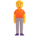 Person Standing emoji, Microsoft design