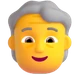 Older Person emoji, Microsoft design