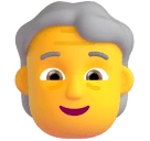 Older Person emoji on Microsoft