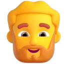 Person: Beard emoji on Microsoft