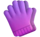 Gloves emoji, Microsoft design