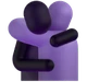 People Hugging emoji, Microsoft design