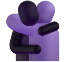 People Hugging emoji on Microsoft