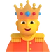 Person with Crown emoji, Microsoft design