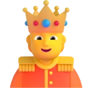 Person with Crown emoji on Microsoft