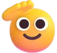 Saluting Face emoji, Microsoft design