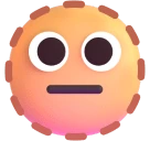 Dotted Line Face emoji, Microsoft design