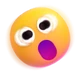 Shaking Face emoji, Microsoft design