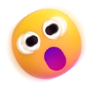 Shaking Face emoji on Microsoft