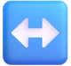 Left-right Arrow emoji, Microsoft design