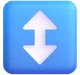 Up-down Arrow emoji, Microsoft design
