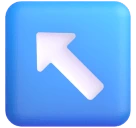 Up-left Arrow emoji on Microsoft
