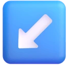 Down-left Arrow emoji on Microsoft