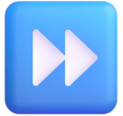 Fast-forward Button emoji, Microsoft design