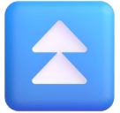 Fast Up Button emoji, Microsoft design