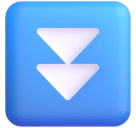 Fast Down Button emoji, Microsoft design