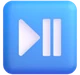 Play Or Pause Button emoji, Microsoft design