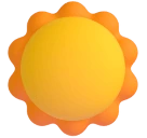 Sun emoji on Microsoft
