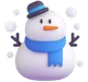 Snowman emoji, Microsoft design