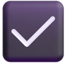 Check Box With Check emoji, Microsoft design