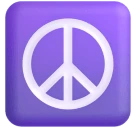 Peace Symbol emoji on Microsoft