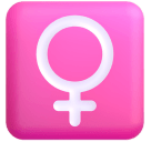 Female Sign emoji, Microsoft design