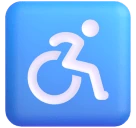 Wheelchair Symbol emoji on Microsoft
