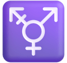 Transgender Symbol emoji, Microsoft design
