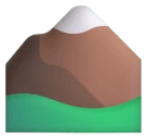 Mountain emoji on Microsoft