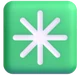 Eight-spoked Asterisk emoji, Microsoft design