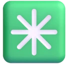 Eight-spoked Asterisk emoji on Microsoft